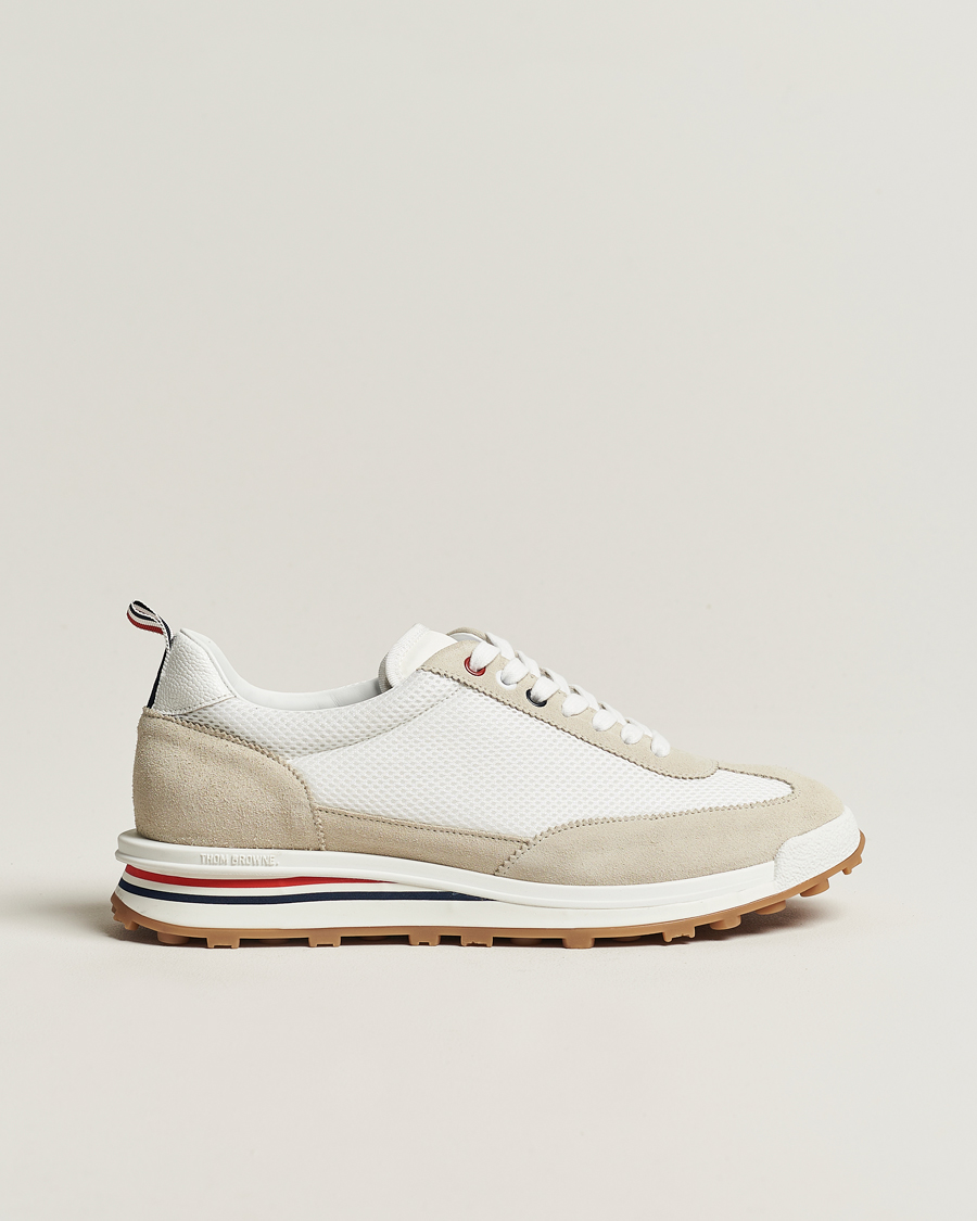 Heren | Sneakers | Thom Browne | Tech Runner Suede Sneakers White
