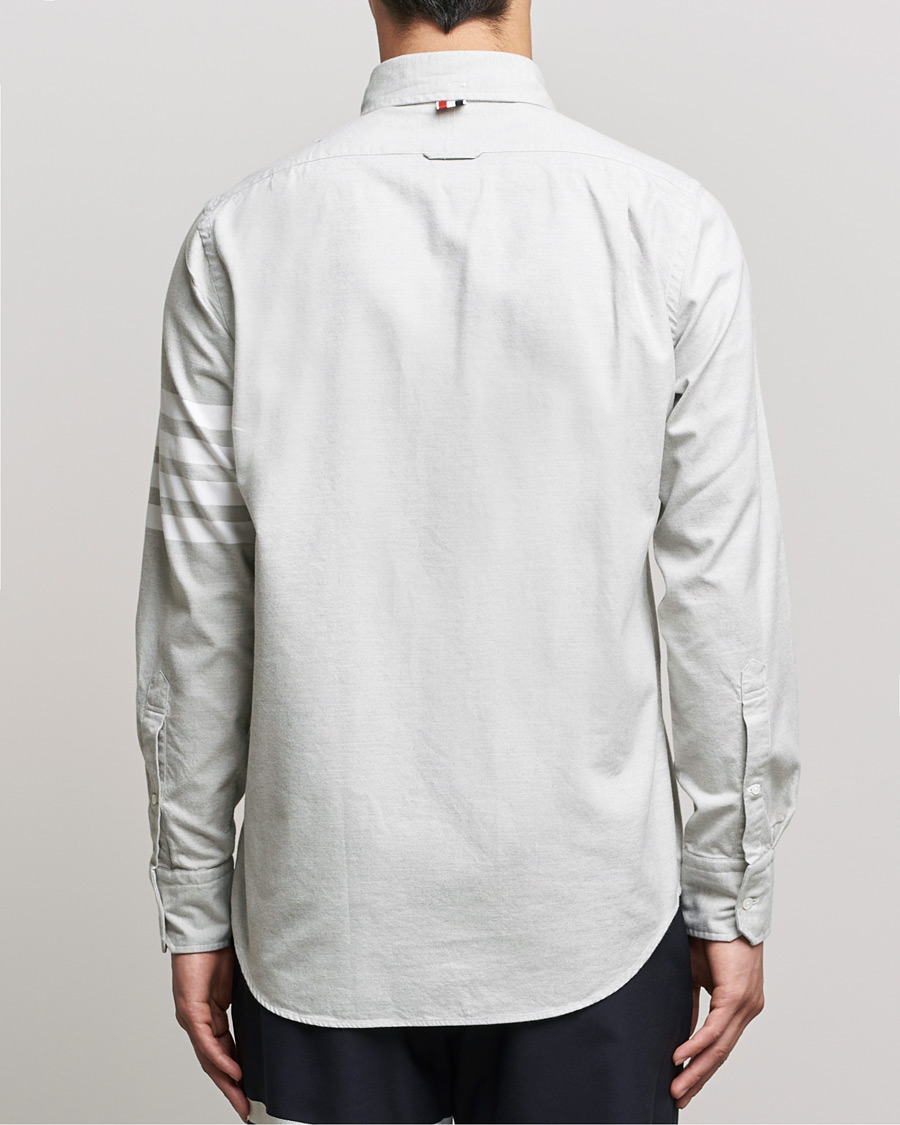 Heren | Overhemden | Thom Browne | 4 Bar Flannel Shirt Light Grey