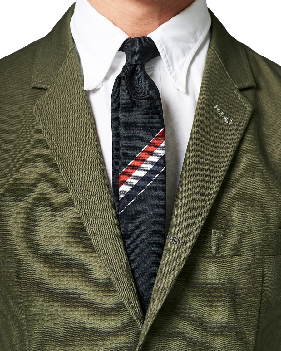 Heren | Thom Browne Wool Twill Tie  Navy | Thom Browne | Wool Twill Tie  Navy