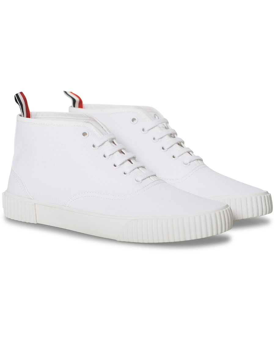 Heren | Thom Browne Mid-Top Heritage Trainers White | Thom Browne | Mid-Top Heritage Trainers White