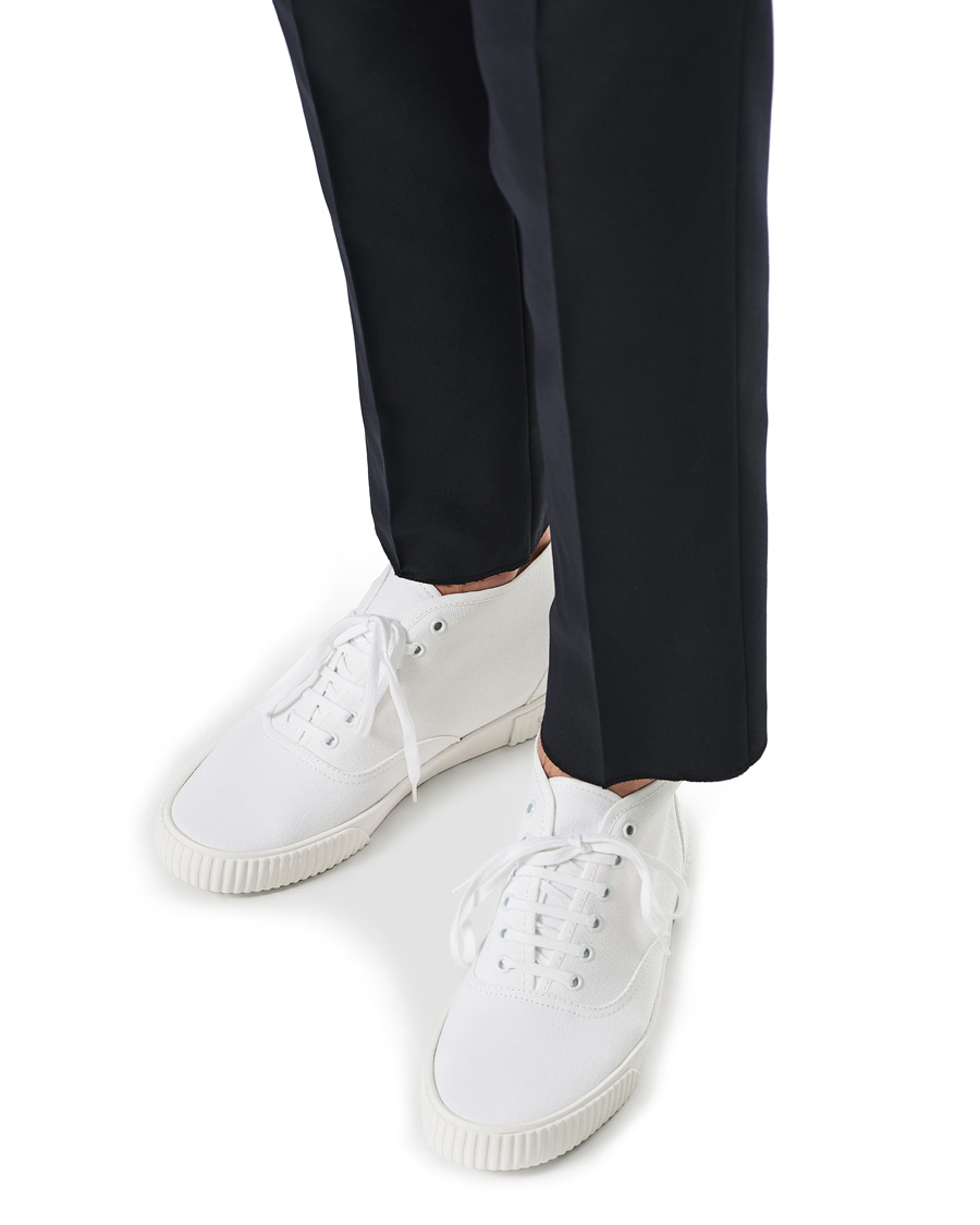 Heren | Thom Browne Mid-Top Heritage Trainers White | Thom Browne | Mid-Top Heritage Trainers White