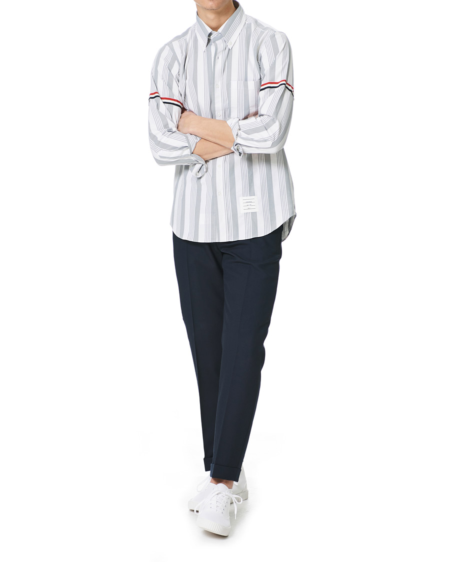 Heren | Overhemden | Thom Browne | Striped Shirt White/Grey