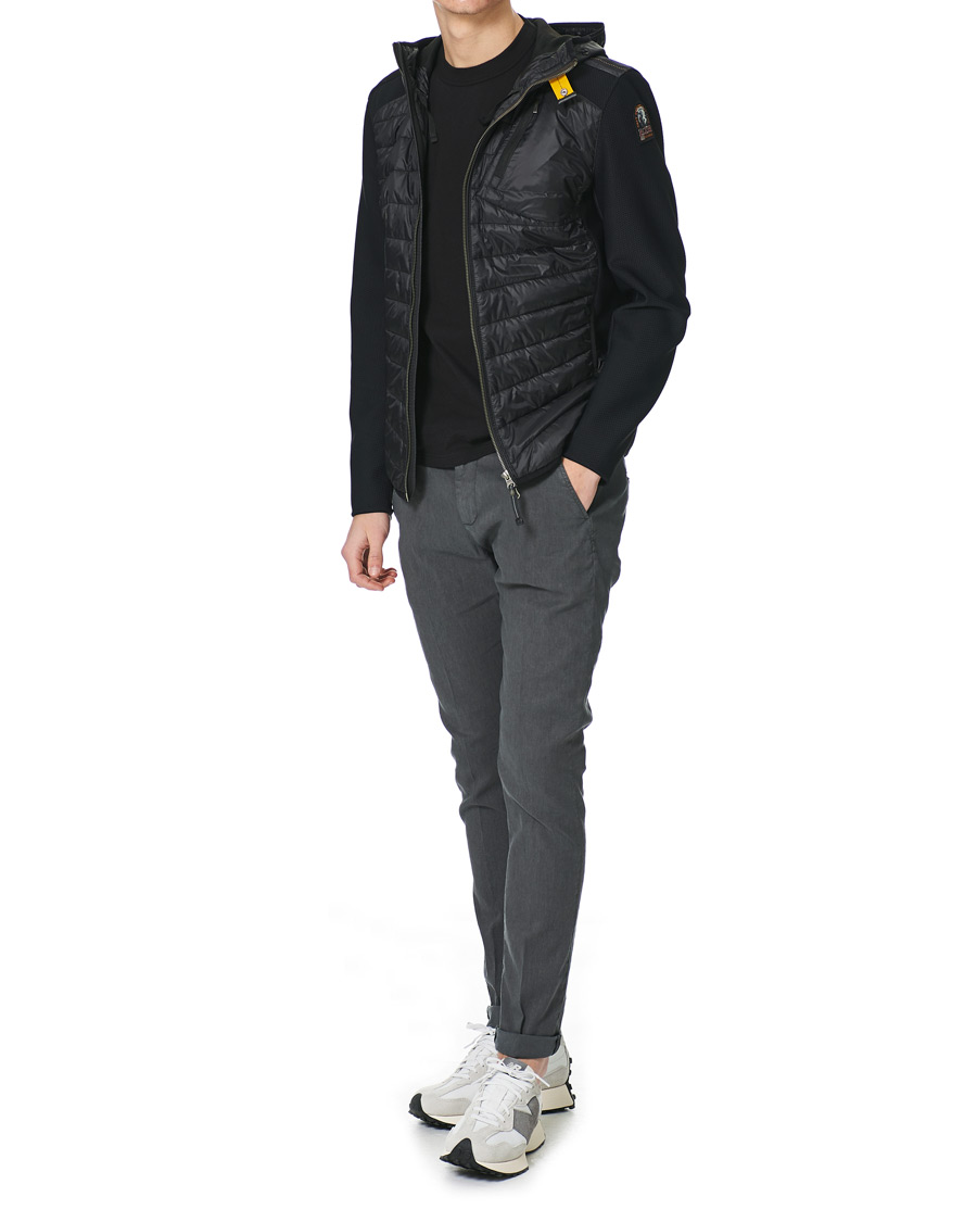 Heren | Truien | Parajumpers | Nolan Mesh Hooded Hybrid Black