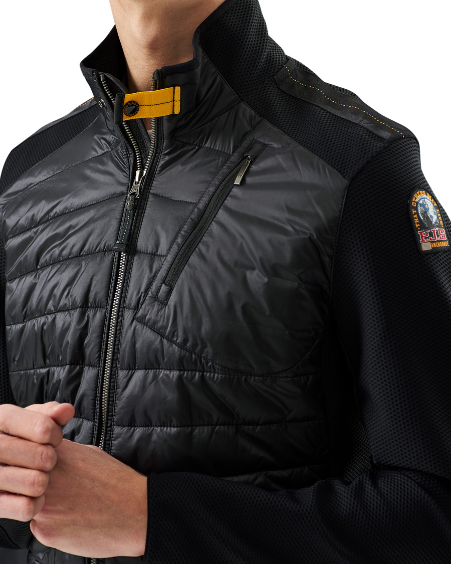 Heren | Truien | Parajumpers | Jayden Mesh Hybrid Jacket Black