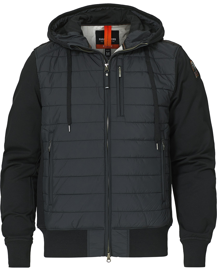 Heren | Truien | Parajumpers | Ivor Hybrid Jacket Black