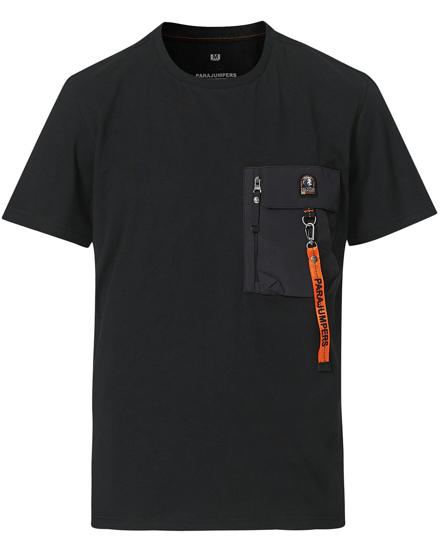Heren | T-shirts | Parajumpers | Mojave Pocket Crew Neck Tee Black