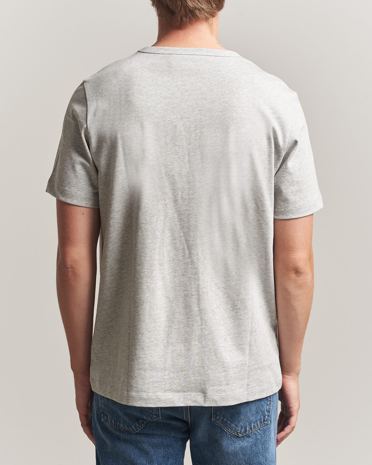 Heren | T-shirts | A Day's March | Heavyweight T-Shirt Grey Melange