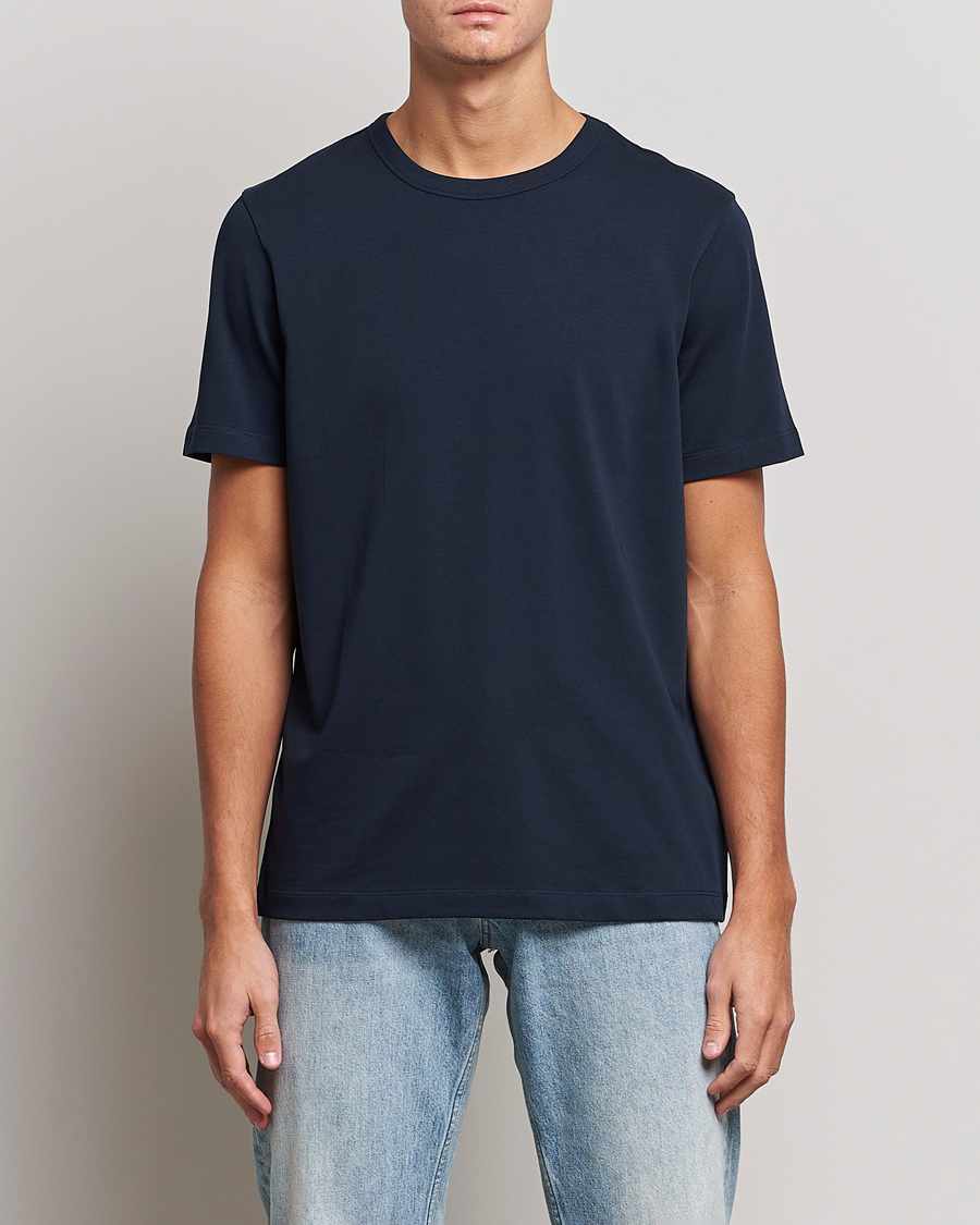 Heren | Business & Beyond | A Day's March | Heavy Tee Navy