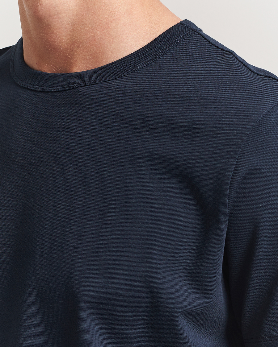 Heren | T-shirts | A Day's March | Heavyweight T-Shirt Navy