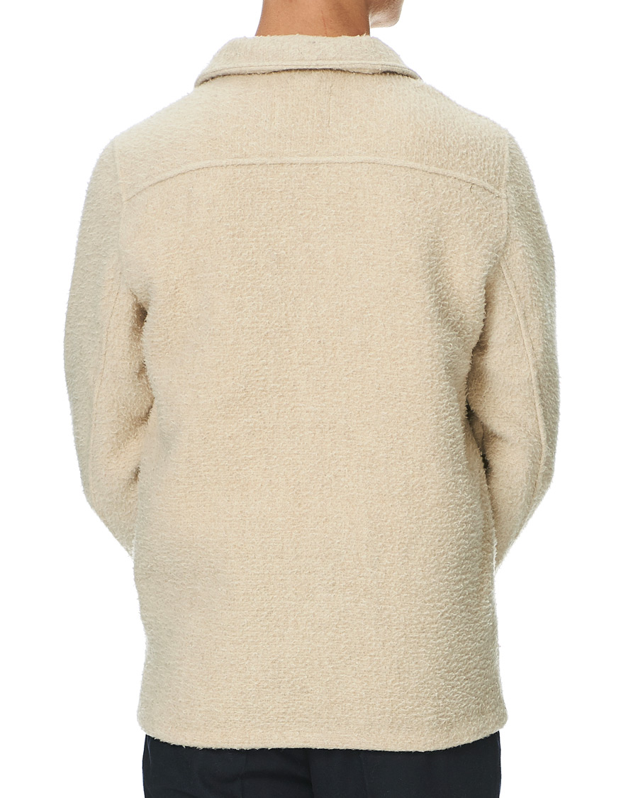 Heren | Overhemden | A Day's March | Rugged Wool Overshirt Ecru
