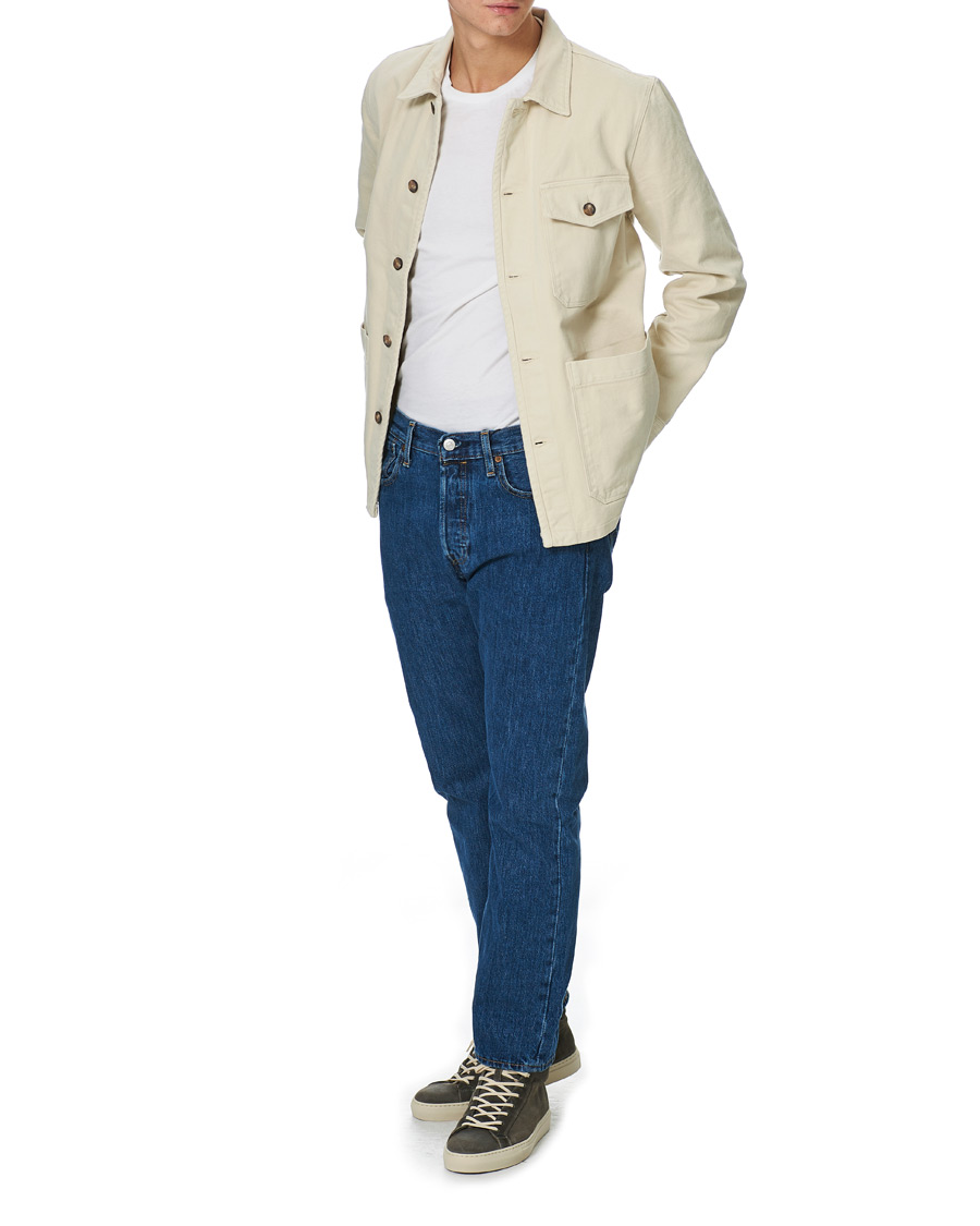 Heren | Overhemden | A Day's March | Sturdy Twill Patch Pocket Overshirt Desert