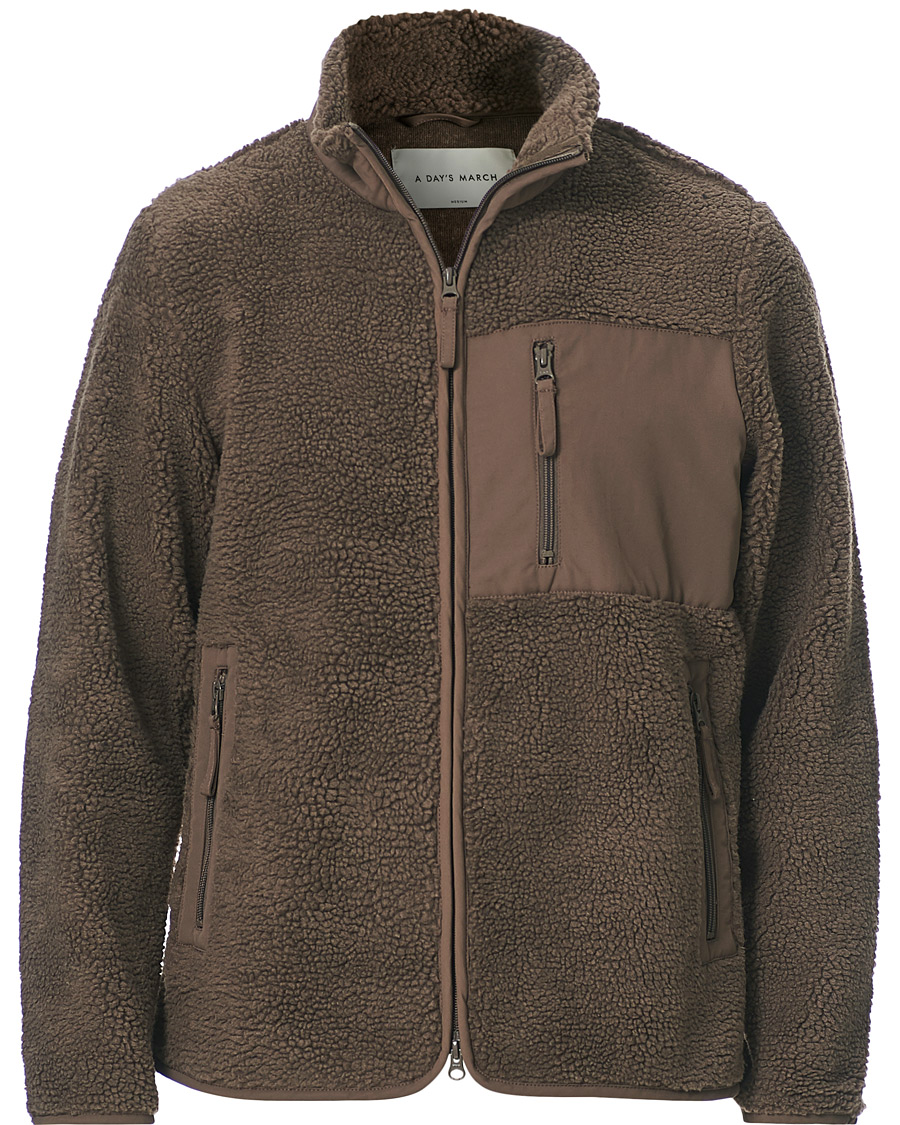 Heren | Truien | A Day's March | Granån Recycled Fleece Jacket Mole
