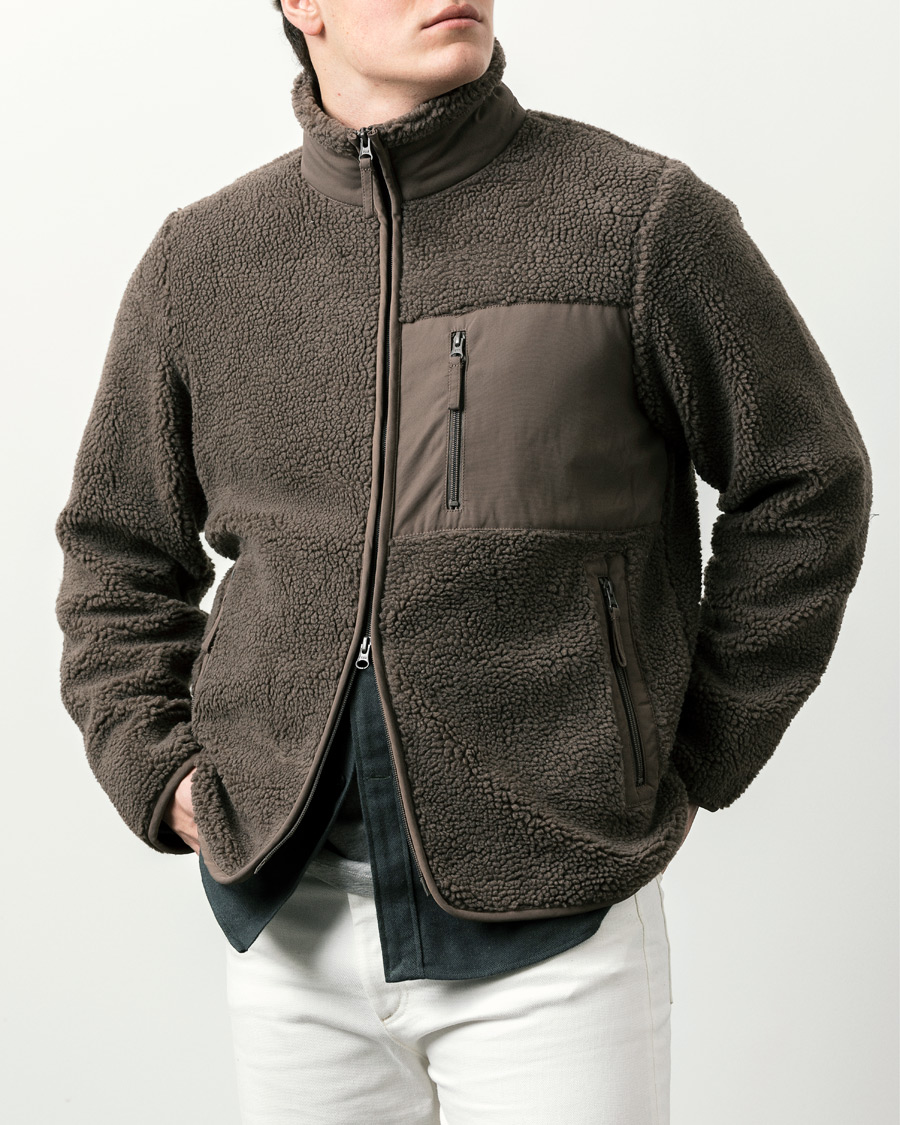 Heren | Truien | A Day's March | Granån Recycled Fleece Jacket Mole