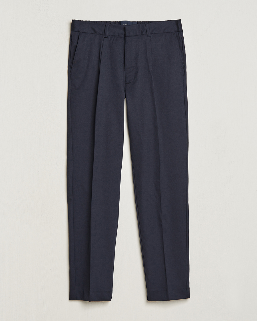 Heren |  | A Day's March | Smart Trousers Wool Twill Navy