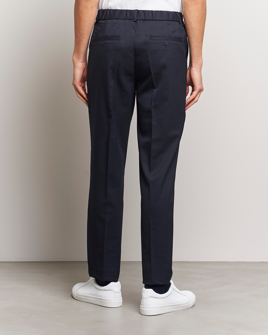 Heren | Broeken | A Day's March | Smart Trousers Wool Twill Navy