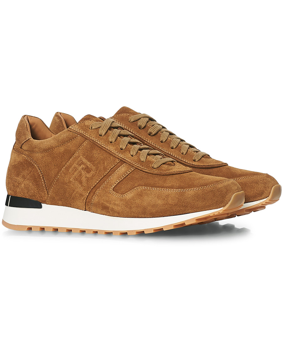 Heren | Ralph Lauren Purple Label Ethan Running Sneakers Brown Suede | Ralph Lauren Purple Label | Ethan Running Sneakers Brown Suede