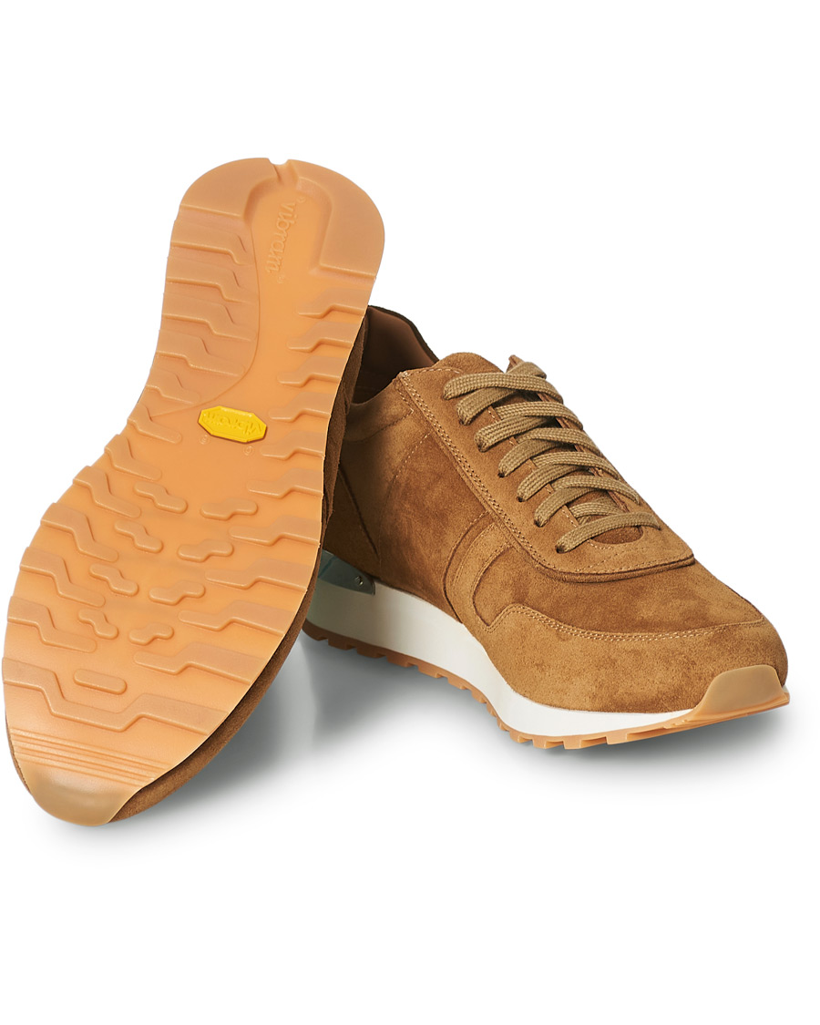 Heren | Ralph Lauren Purple Label Ethan Running Sneakers Brown Suede | Ralph Lauren Purple Label | Ethan Running Sneakers Brown Suede