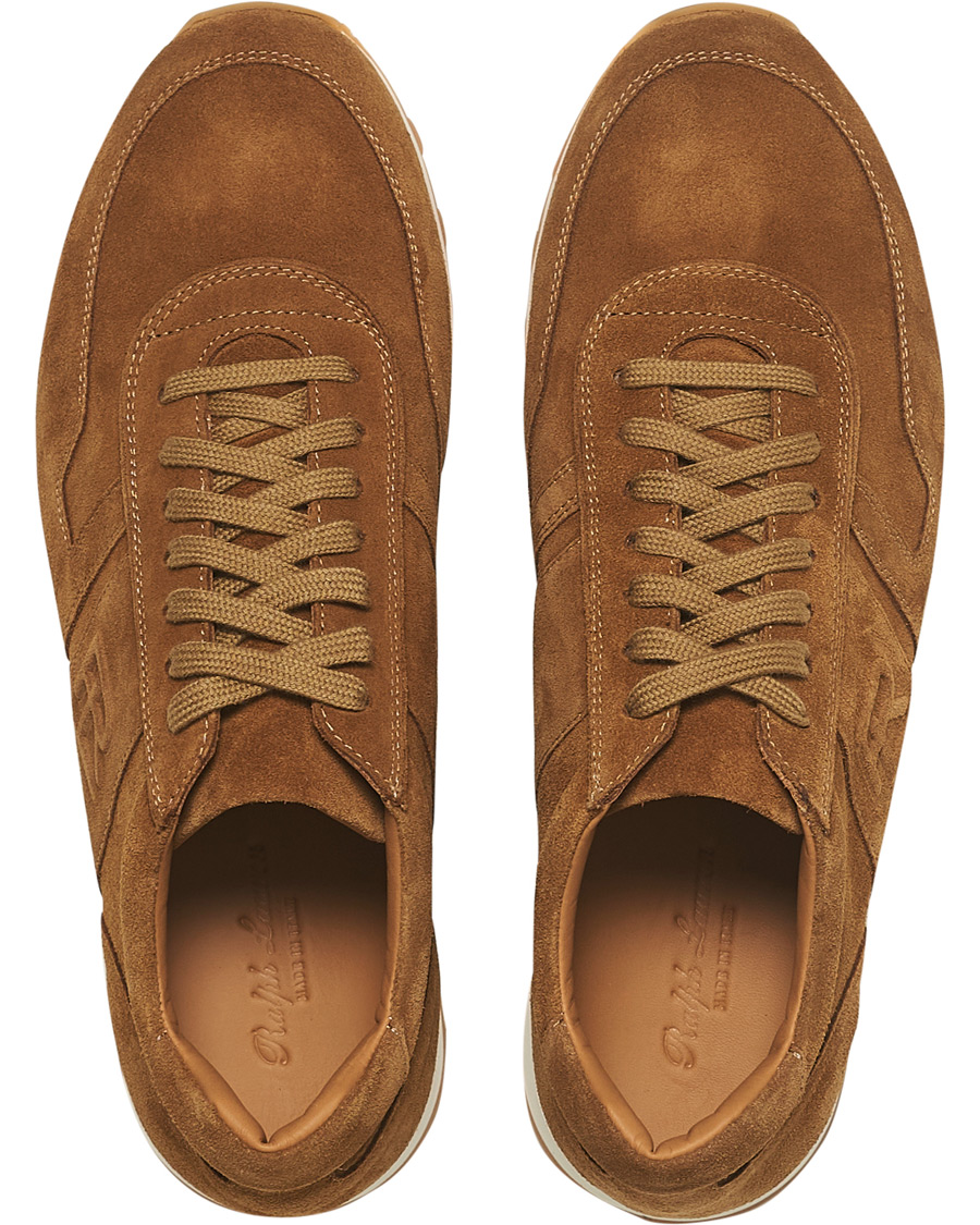 Heren | Ralph Lauren Purple Label Ethan Running Sneakers Brown Suede | Ralph Lauren Purple Label | Ethan Running Sneakers Brown Suede