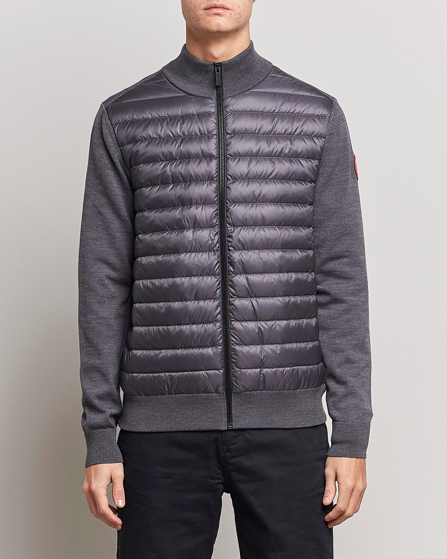 Heren | Truien | Canada Goose | Hybridge Knit Packable Jacket Iron Grey