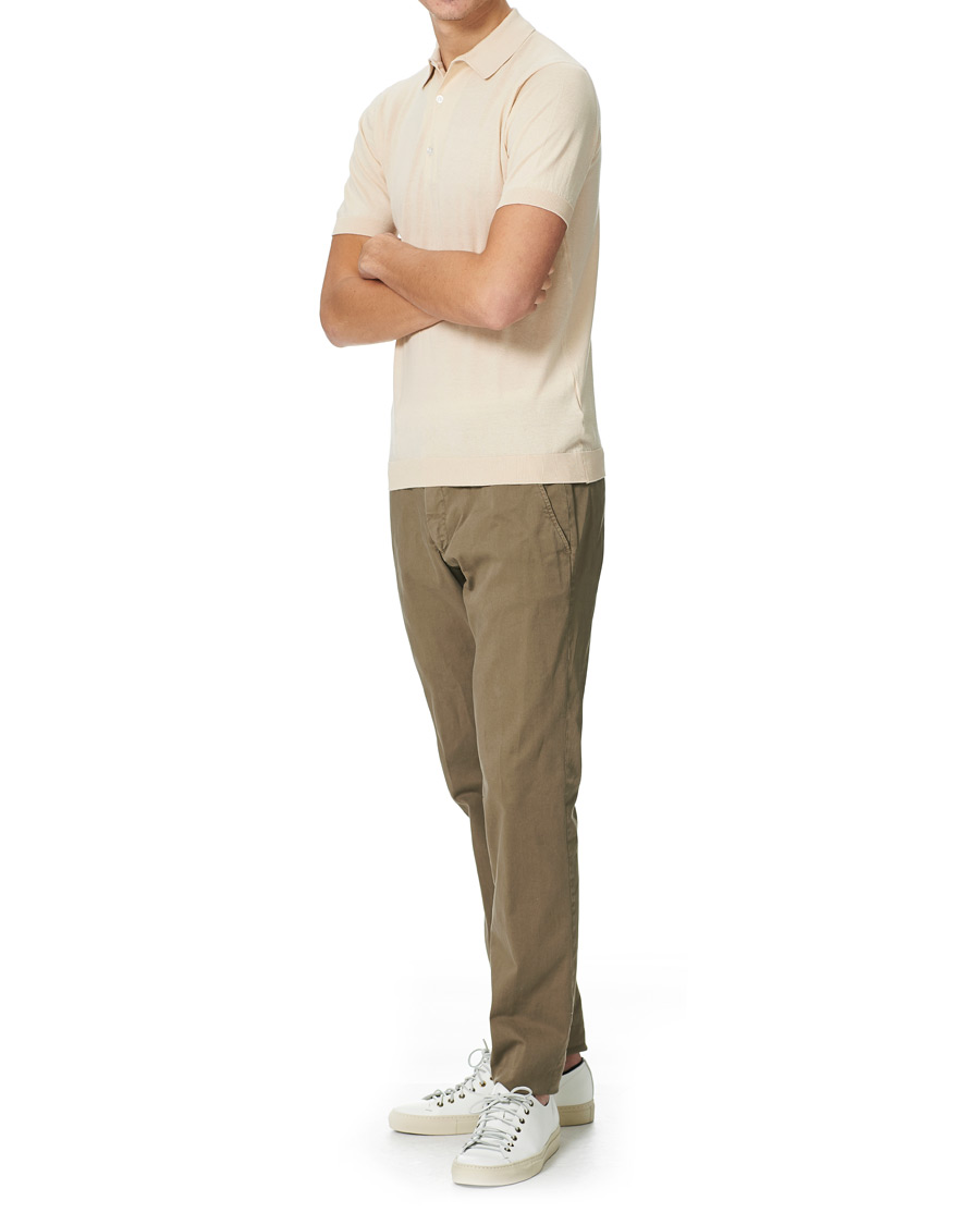 Heren | Polo's | John Smedley | Adrian Slim Fit Sea Island Polo Ecru