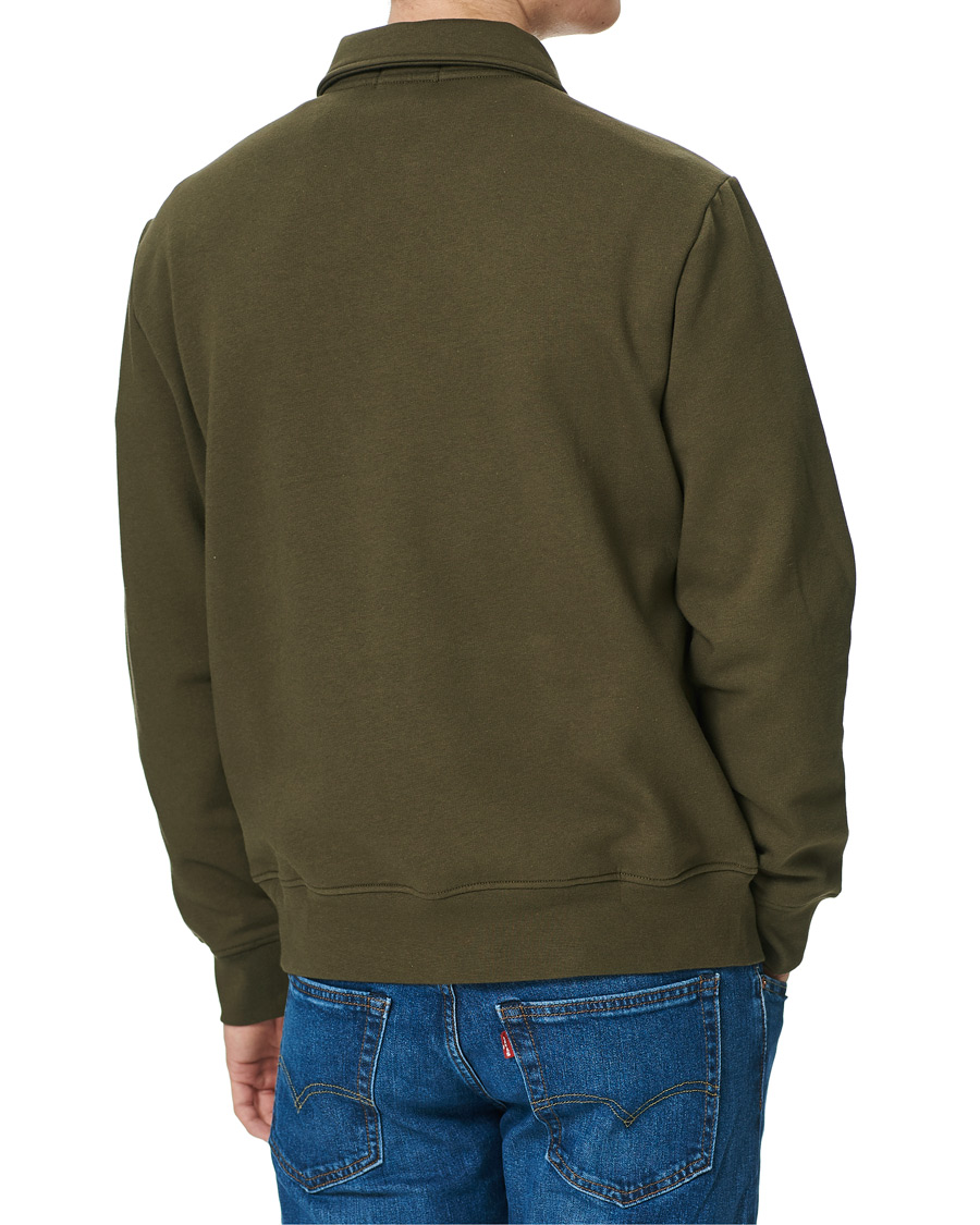 Heren | Truien | Polo Ralph Lauren | Graphic Fleece Half Zip Sweater Defender Green