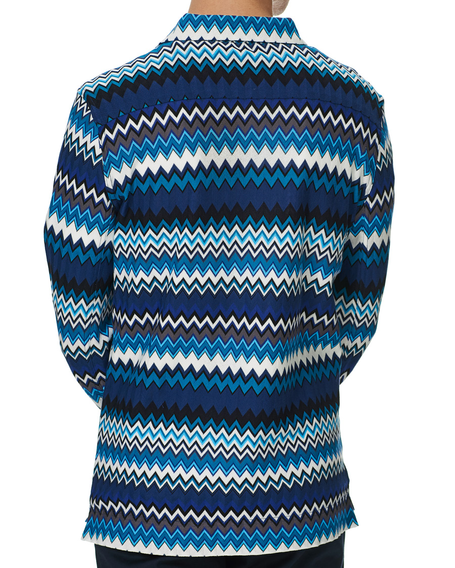Heren | Overhemden | Missoni | Zig Zag Print Shirt Navy