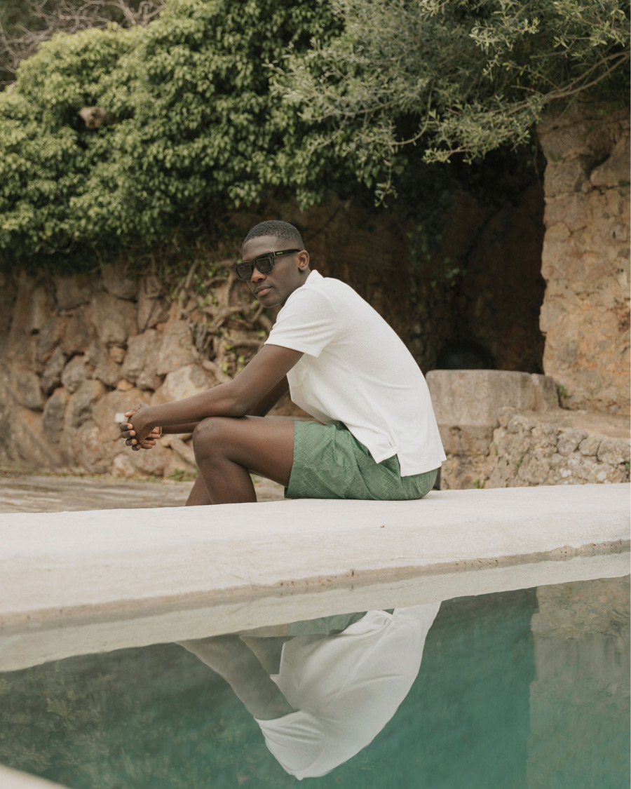 Heren | Zwembroek | Missoni | Tonal Zig Zag Swim Shorts Dark Green