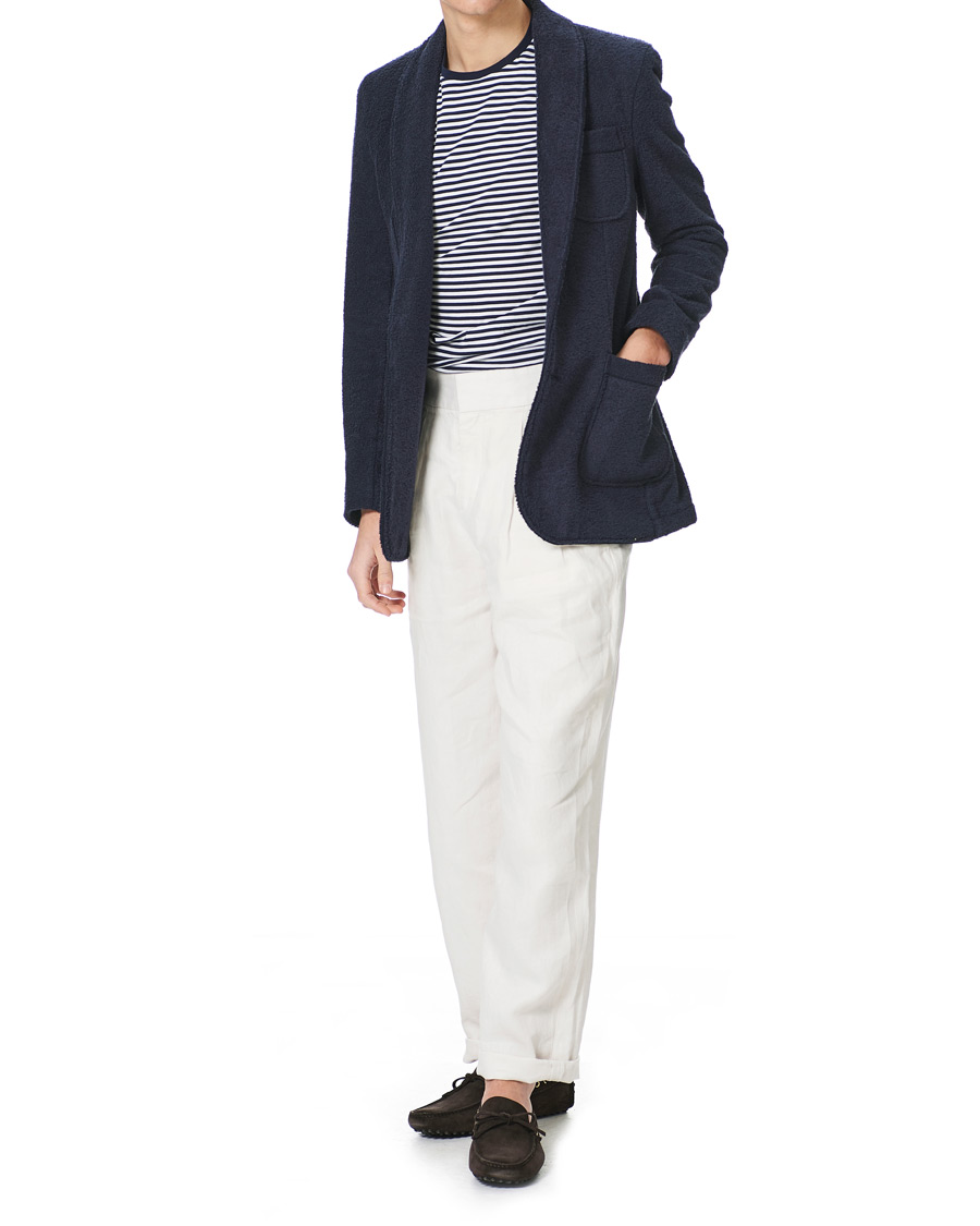 Heren | Truien | Orlebar Brown | Darvill Cotton Terry Cardigan Ink