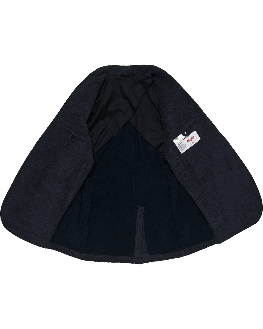 Heren | Truien | Orlebar Brown | Darvill Cotton Terry Cardigan Ink
