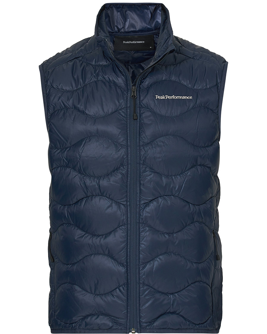 Heren | Jassen | Peak Performance | Helium Vest Blue Shadow