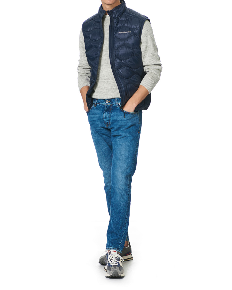 Heren | Jassen | Peak Performance | Helium Vest Blue Shadow