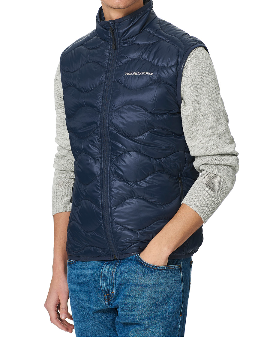 Heren | Jassen | Peak Performance | Helium Vest Blue Shadow
