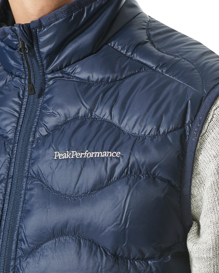 Heren | Jassen | Peak Performance | Helium Vest Blue Shadow