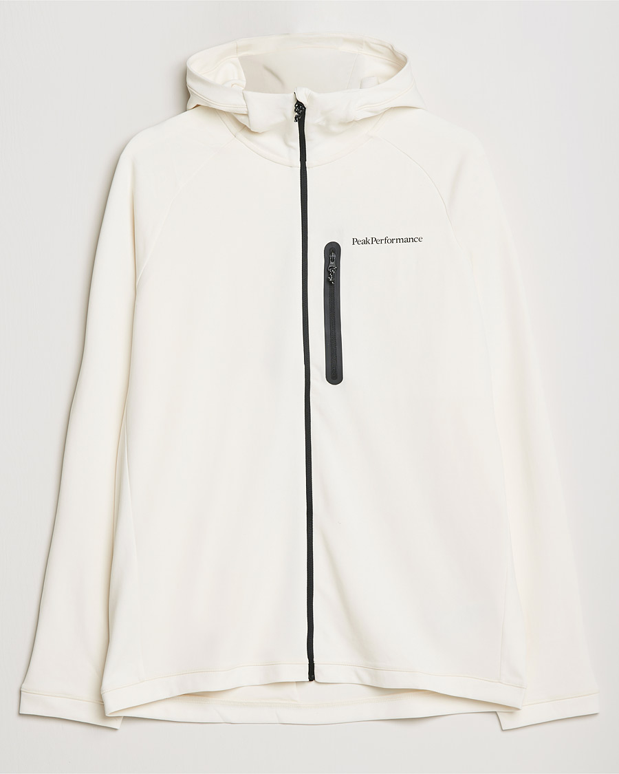 Heren | Truien | Peak Performance | A2B Superlight Zip Hood Vintage White