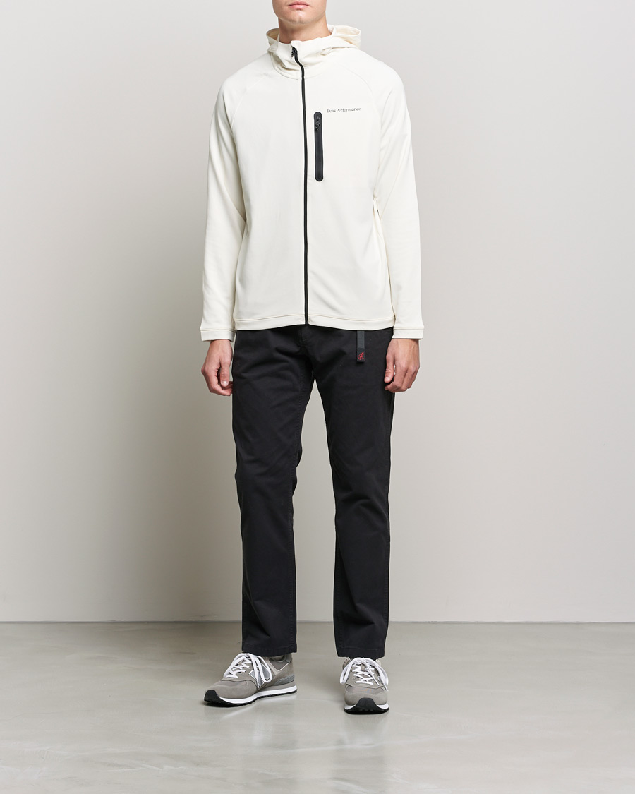 Heren | Truien | Peak Performance | A2B Superlight Zip Hood Vintage White