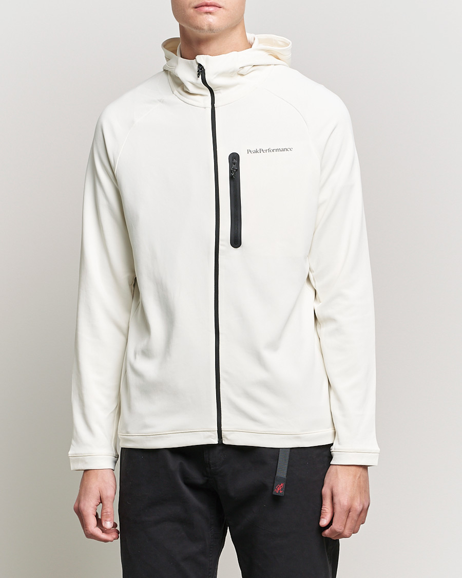 Heren | Truien | Peak Performance | A2B Superlight Zip Hood Vintage White