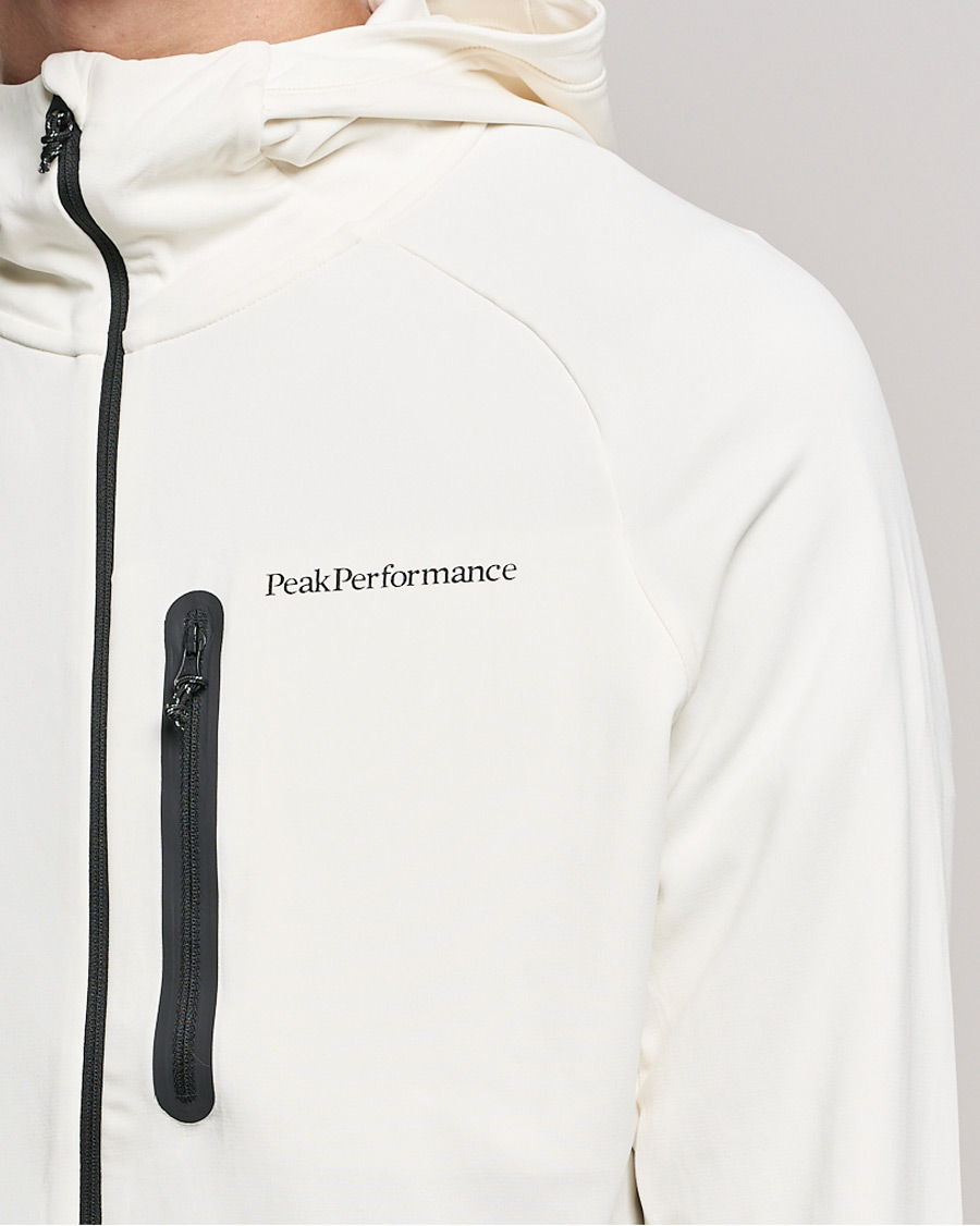 Heren | Truien | Peak Performance | A2B Superlight Zip Hood Vintage White