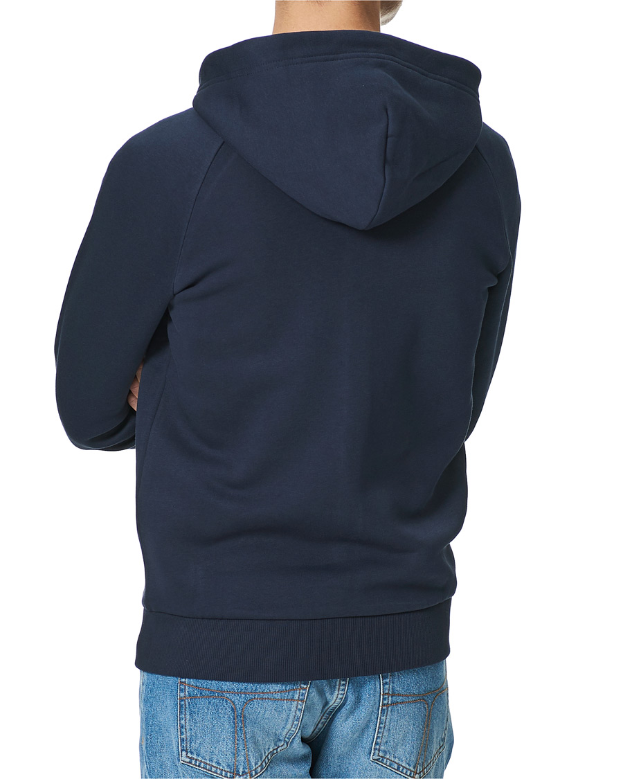 Heren | Truien | Peak Performance | Original Logo Full Zip Hoodie Blue Shadow