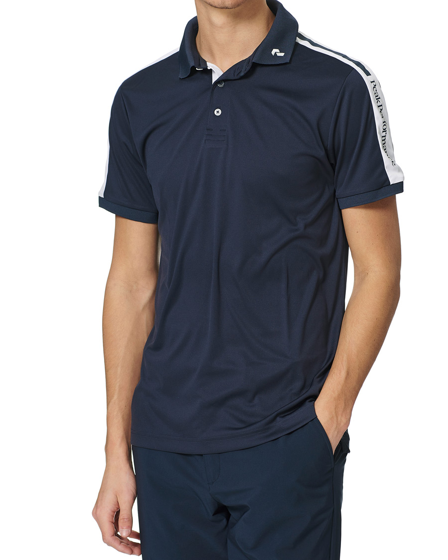 Heren | Polo's | Peak Performance | Player Polo Blue Shadow