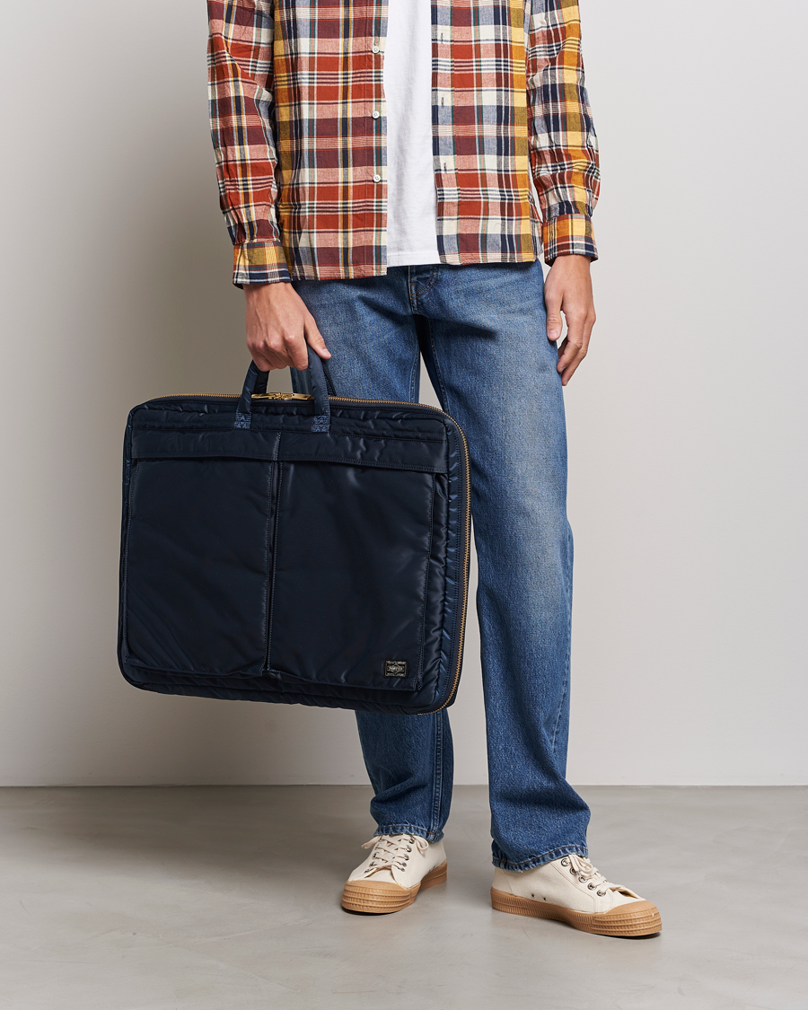 Heren | Porter-Yoshida & Co. Tanker Garment Bag Iron Blue | Porter-Yoshida & Co. | Tanker Garment Bag Iron Blue