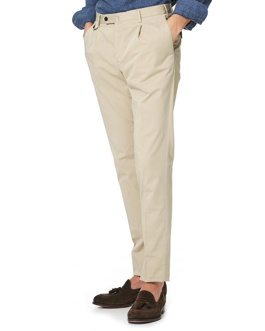 Heren | Broeken | PT01 | Gentleman Fit Cotton Trousers Beige