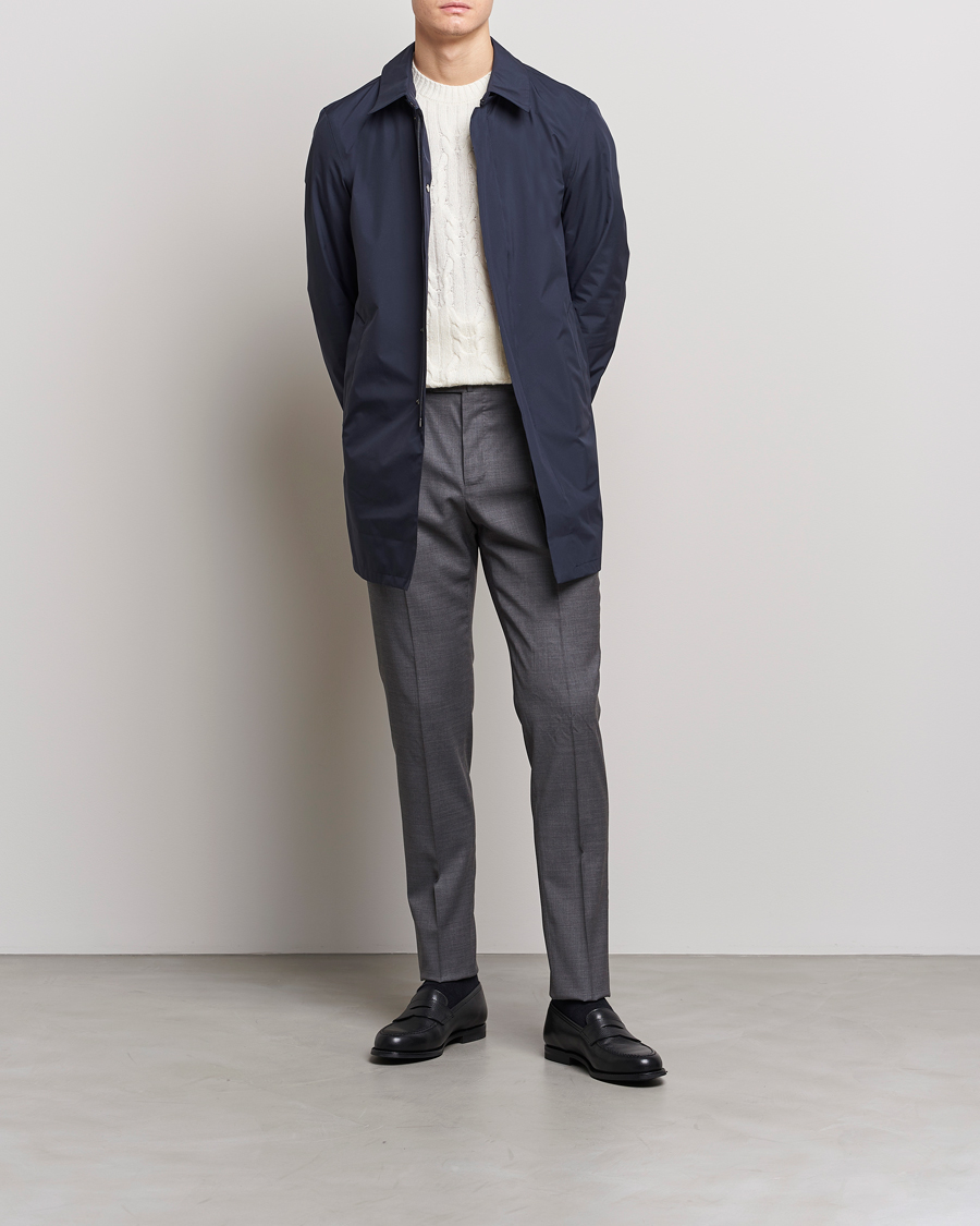 Heren | Broeken | PT01 | Gentleman Fit Wool Trousers Medium Grey