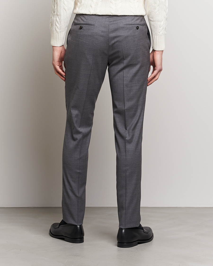 Heren | Broeken | PT01 | Gentleman Fit Wool Trousers Medium Grey