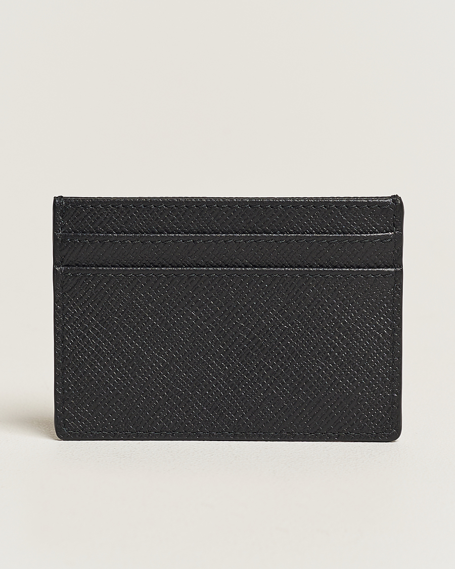 Heren | Accessoires | Smythson | Panama Flat Cardholder Black