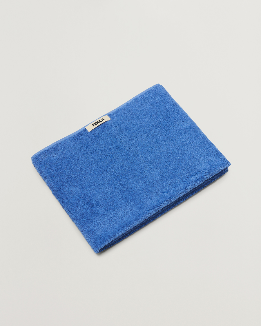 Heren | Stoffen | Tekla | Organic Terry Bath Towel Clear Blue