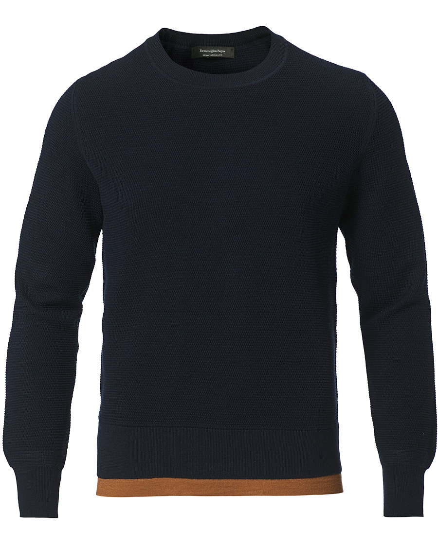 Heren | Truien | Ermenegildo Zegna | High Performance Crew Neck Sweater Navy