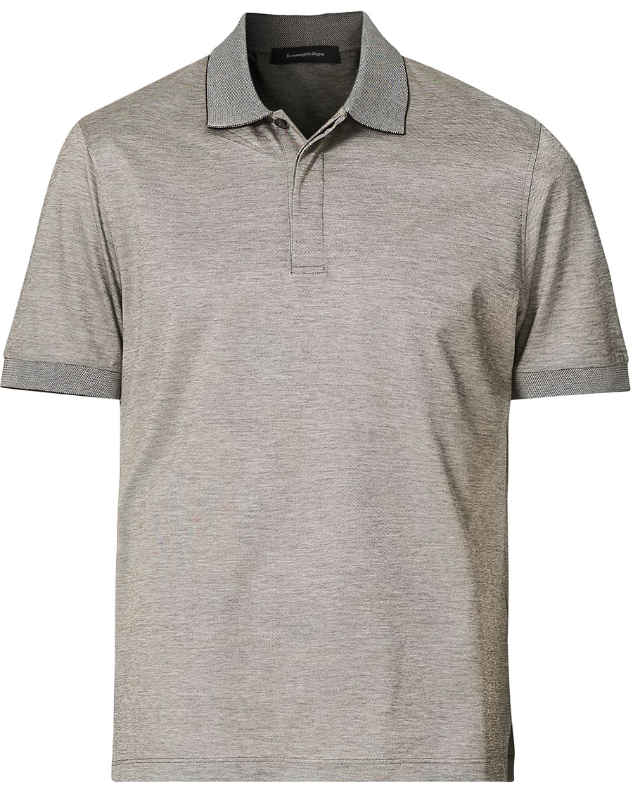 Heren | Polo's | Ermenegildo Zegna | Mercerized Cotton Polo Light Grey