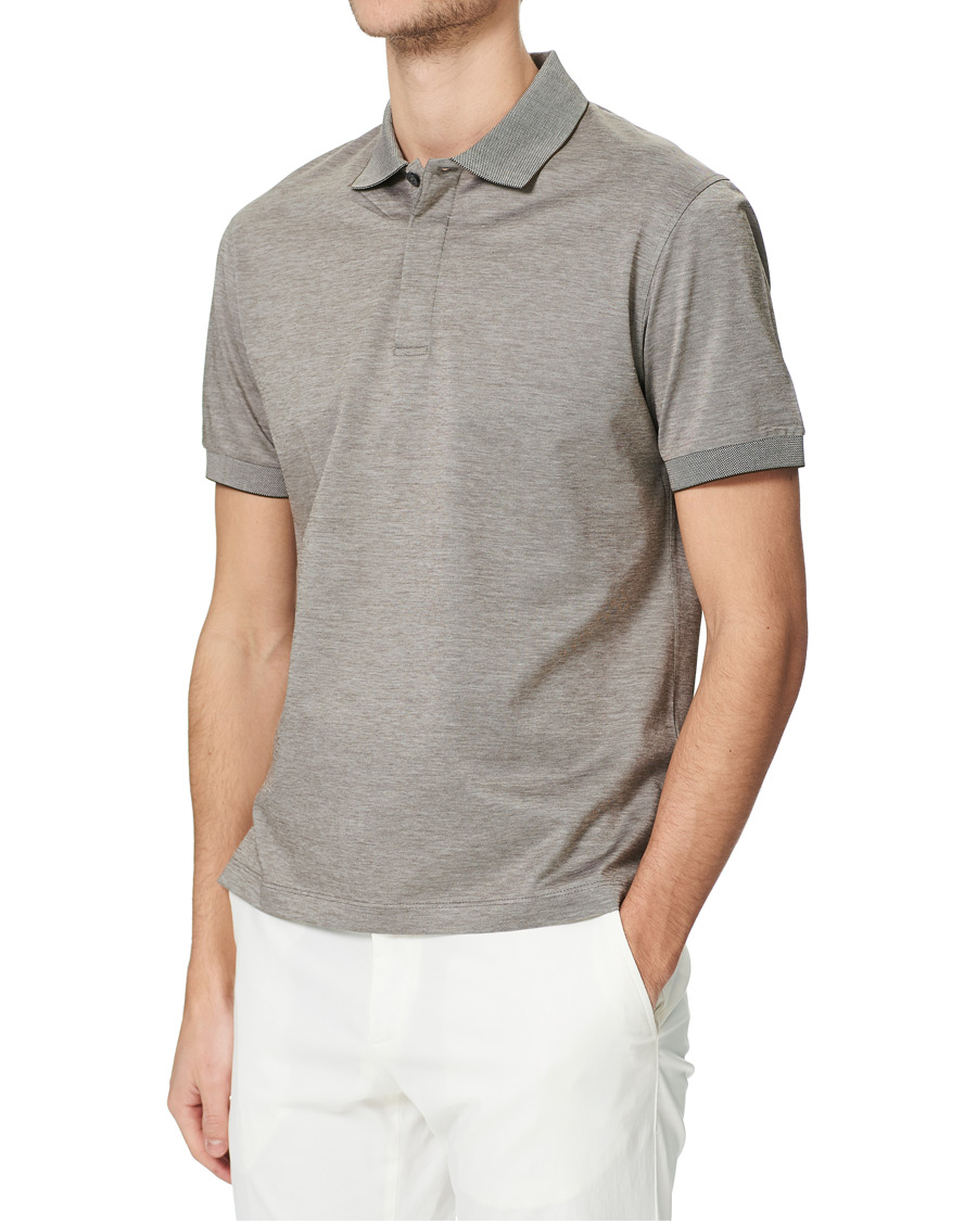 Heren | Polo's | Ermenegildo Zegna | Mercerized Cotton Polo Light Grey