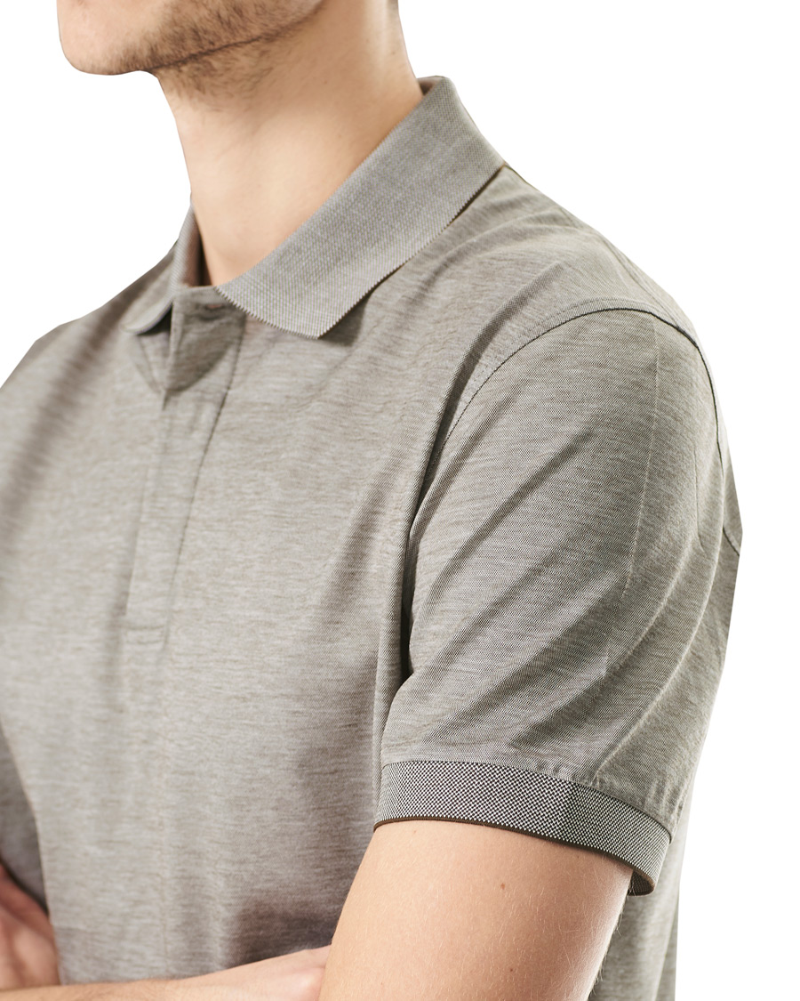 Heren | Polo's | Ermenegildo Zegna | Mercerized Cotton Polo Light Grey