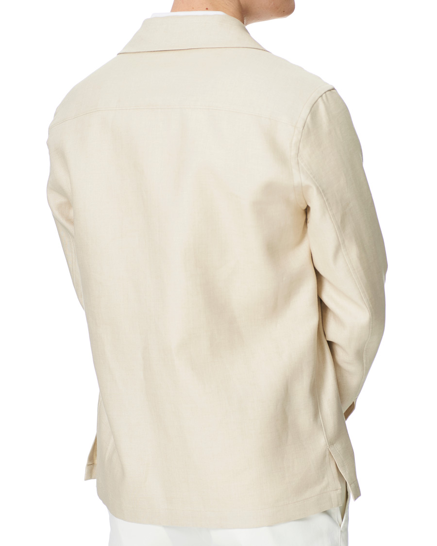 Heren | Overhemden | Ermenegildo Zegna | Linen Shirt Jacket Light Beige